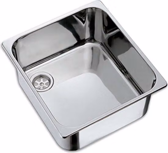 Lavello rettangolare in acciaio inox Hollex 330 x 300 x 150 mm