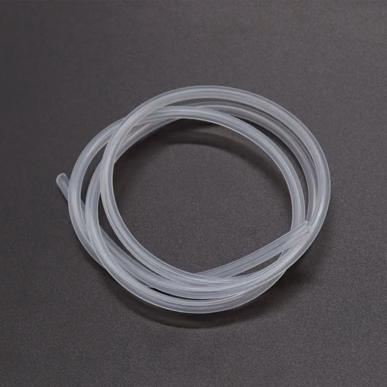 Tubo in silicone, diametro interno 3 mm, diametro esterno 5 mm, lunghezza 1 metro, trasparente