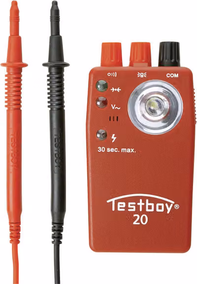 Testboy 77363 Tester di continuità 20 Plus - con sensore di tensione senza contatto, protetto da tensione esterna