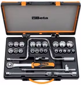 Set di chiavi a bussola Beta 920 BC21 serie 10/32 mm con attacco da 1/2 pollice colore argento