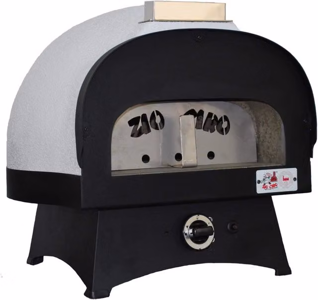 Forno a Gas a Metano da Esterno Zio Ciro Subito Cotto Mini in Refrattario Nero L/P/H: 58 x 57 x 55,5 cm – 1