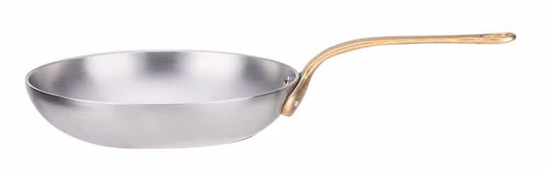 Padella alta in alluminio con manico in ottone linea Academy Class, diam. 28 cm
