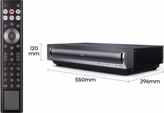 Proiettore Laser Hisense PX3 Laser Cinema 4K Ultra Short Throw, 2800 ANSI Lumen, Nero