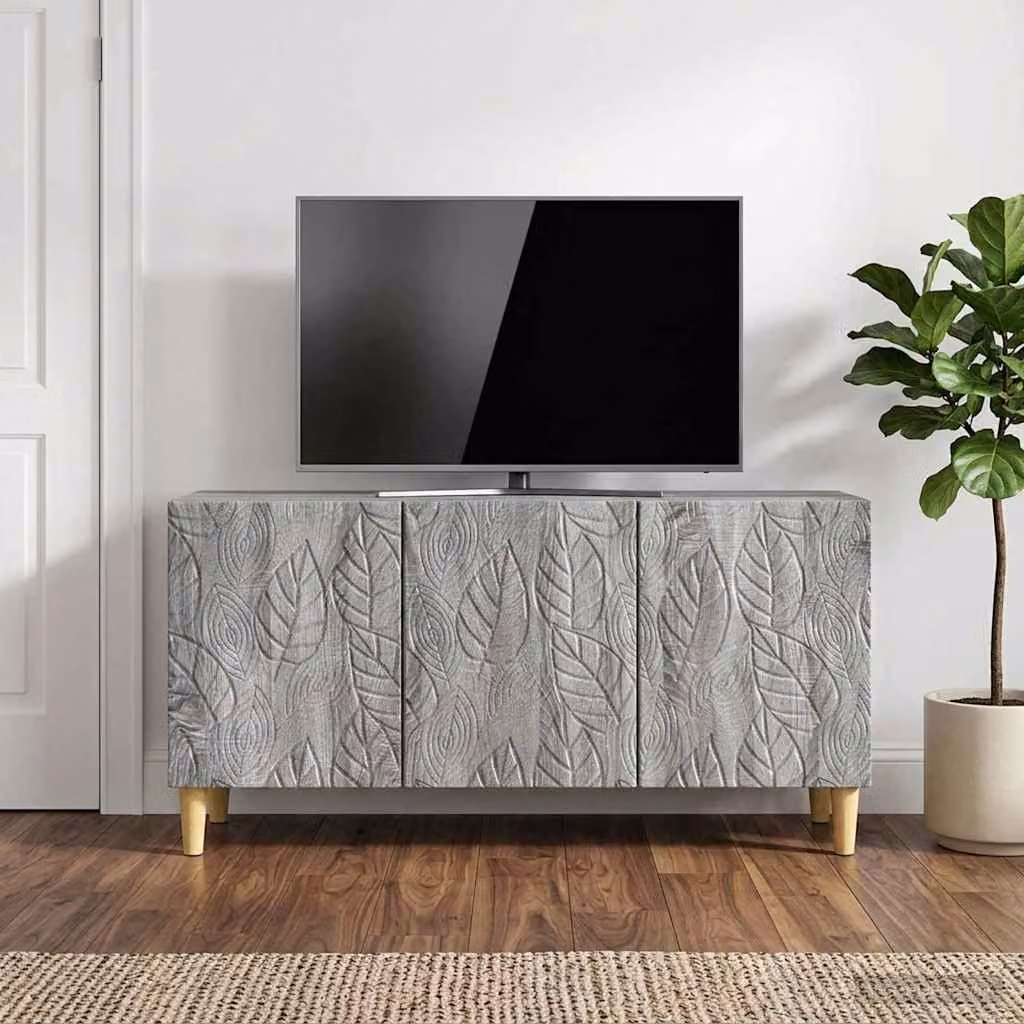 Mobile TV vidaXL moderno in legno ingegnerizzato grigio Sonoma L: 99 cm, P: 34,5 cm, H: 50 cm