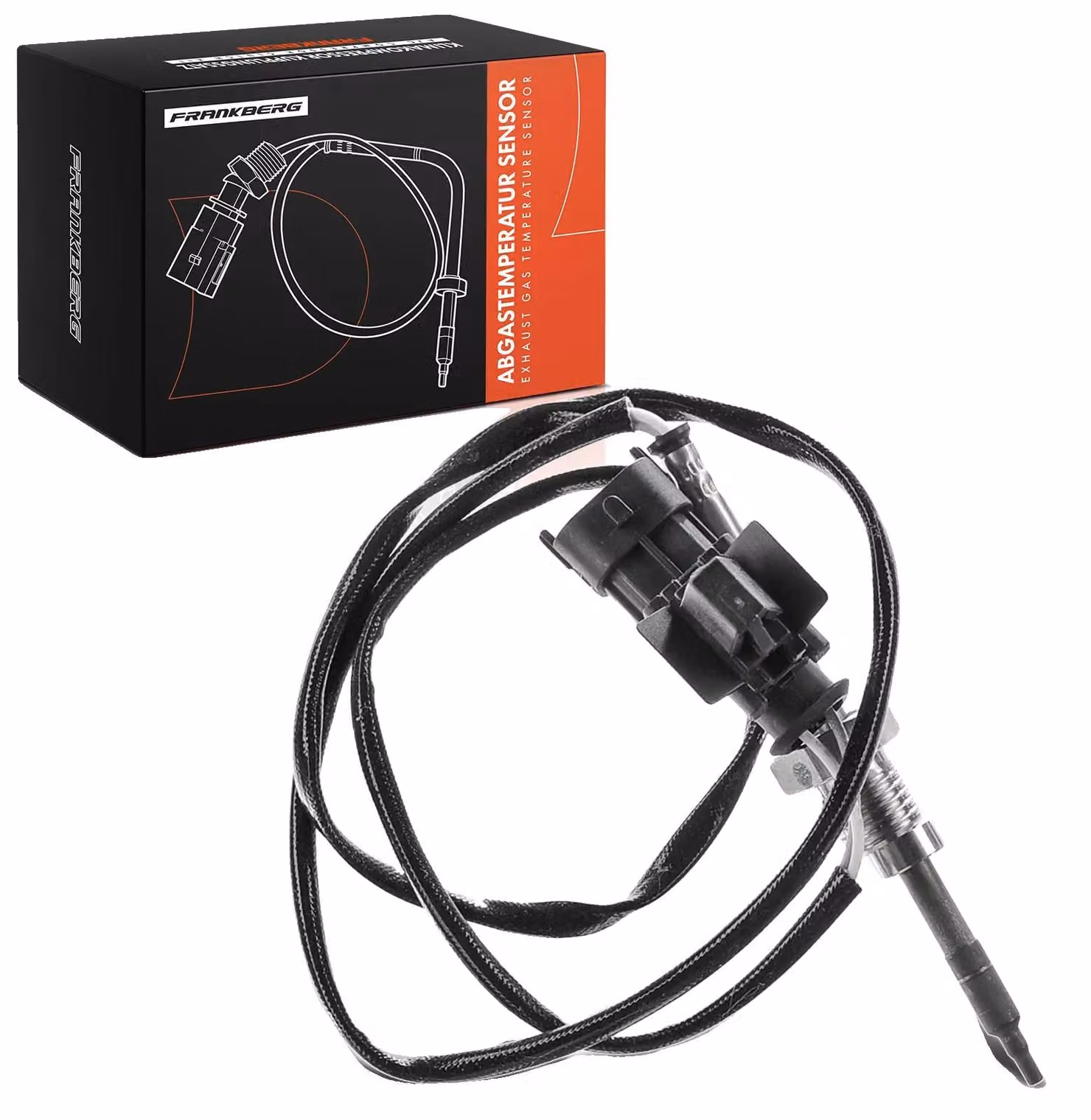 Sensore di temperatura, filettatura M14x1,5, lunghezza del cavo 825 mm, tipo di sensore PTC, 2 connettori, alloggiamento connettore ovale