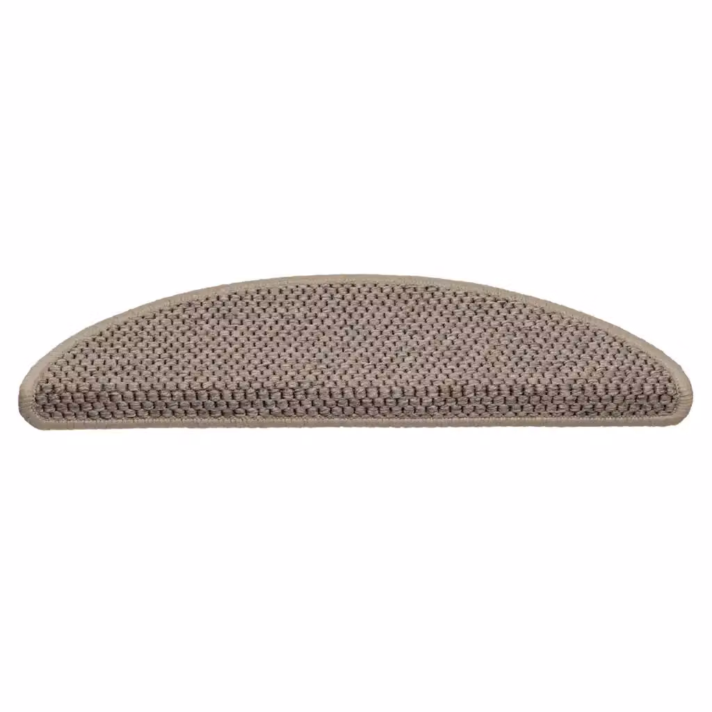 Tappeti adesivi per scale vidaXL effetto sisal, confezione da 30 pezzi, Beige, L: 56 cm, P: 17 cm, H: 3 cm – 2