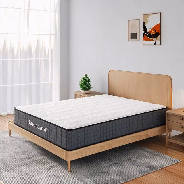 Materasso francese 140x190X25H molle insacchettate e memory foam Balto