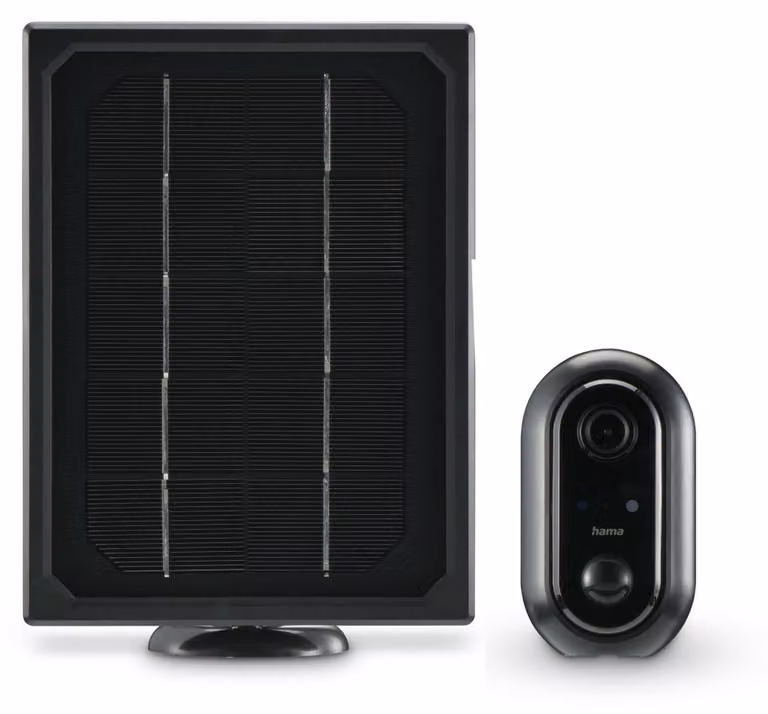 Hama Überwachungskamera, WLAN-Kamera outdoor, Akku, Solar, Aufzeichnung, 1080p (00176648)