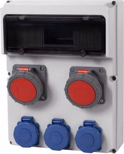 Quadro di distribuzione FEMO 13M 2x32A/5P, 3x230V IP65