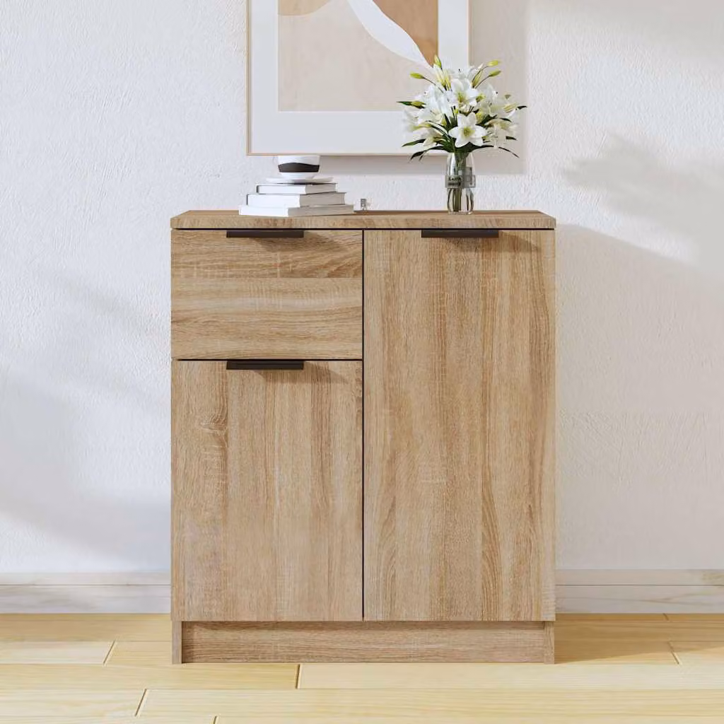 Credenza vidaXL in Legno Multistrato e MDF, Colore Rovere Sonoma, L 60 cm x P 30 cm x H 70 cm