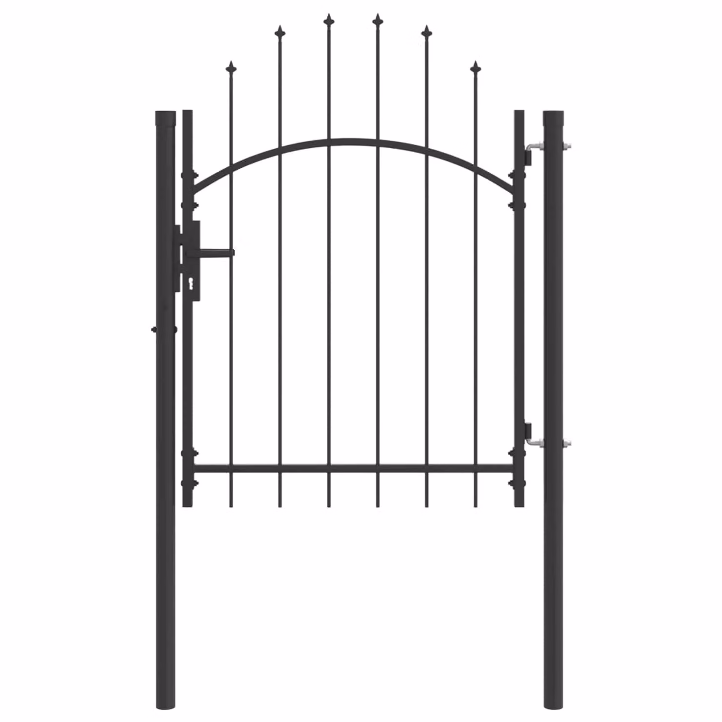 Cancello da giardino singolo vidaXL WOERDEN in acciaio grigio, L: 1 m