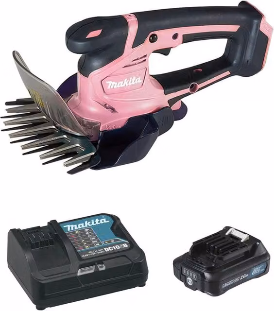 Cesoie Tagliaerba Makita UM600DSAP con Batteria Ricaricabile da 2,0 Ah e Caricabatterie DC10SB – 1