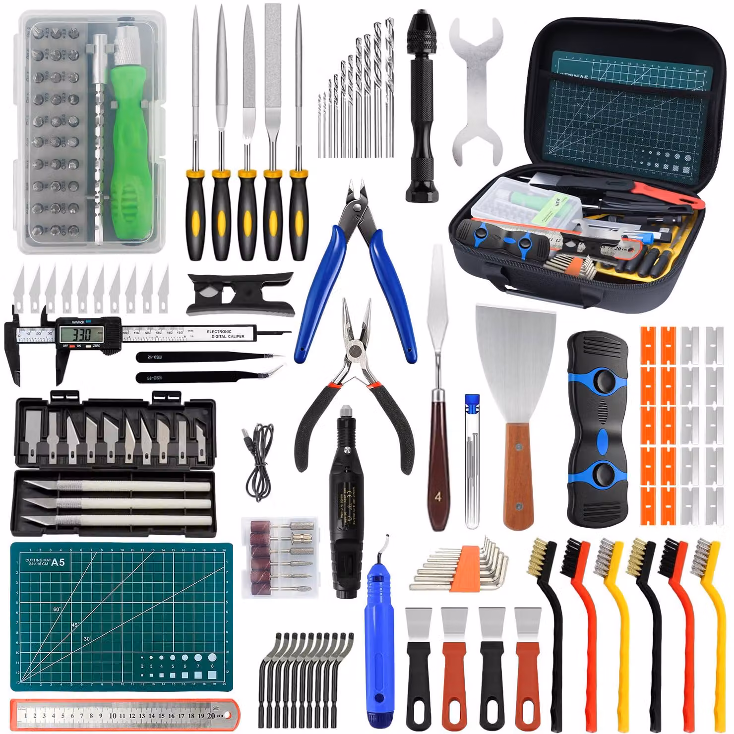 Accessori per stampanti 3D, 176 pezzi, set di strumenti per modellismo