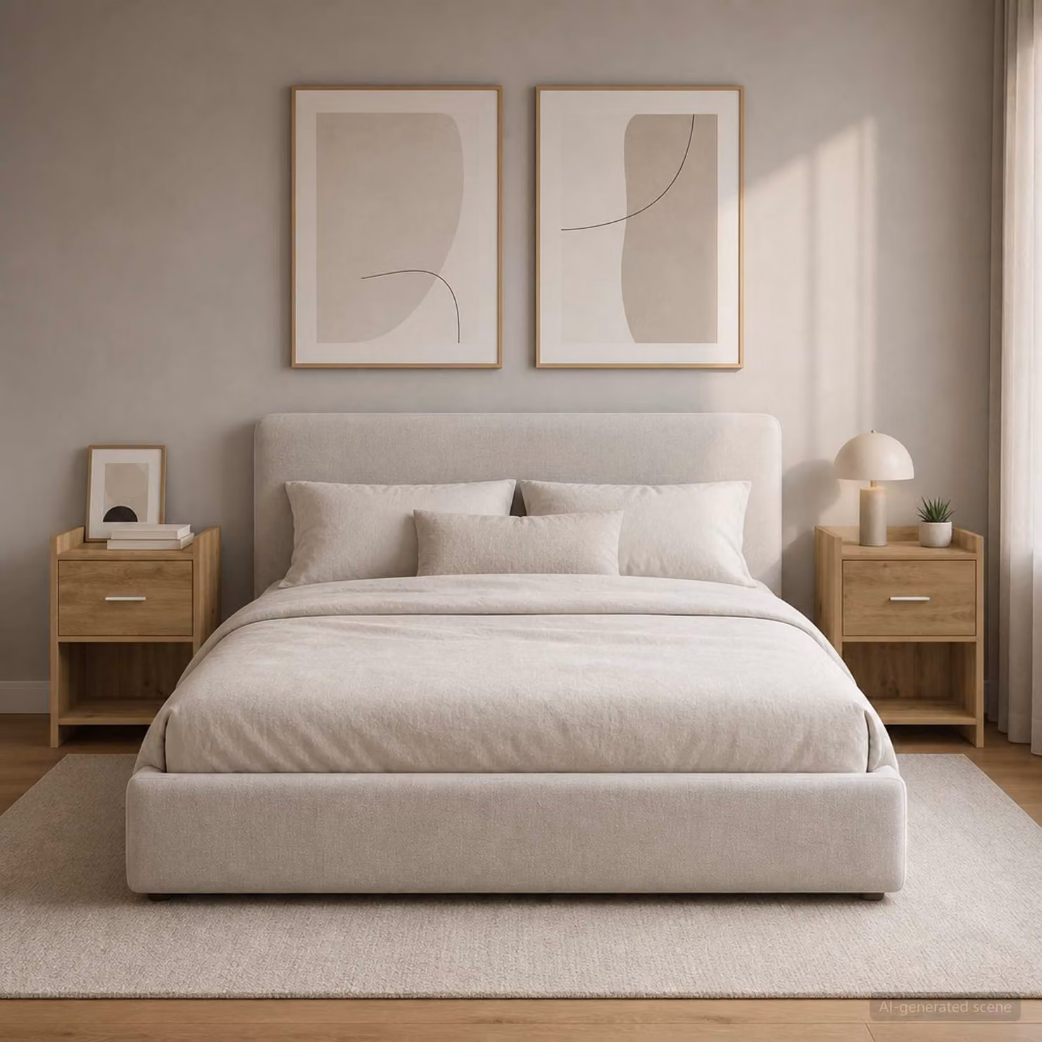 Set di 2 comodini vidaXL in stile moderno color marrone, L/P/H: 40 x 30 x 60 cm