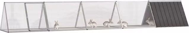 Gabbia per conigli in acciaio zincato colore antracite L: 504,5 cm, P: 80,5 cm, H: 71 cm CFW9444308