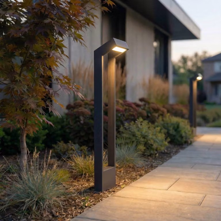 Lampione a LED Arcchio Kovato, altezza 95 cm, grigio scuro, IP65 Kovato, Alluminio / Grigio / Zincato, Metallo, Moderno