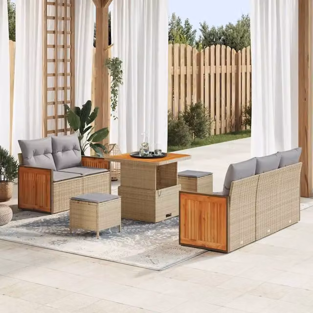 Set Divano da Giardino 10 pz 7-Numero di posti 3365197