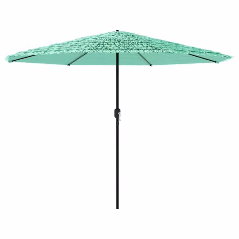 Ombrellone Giardino con Palo in Acciaio Verde 324x324x247 cm