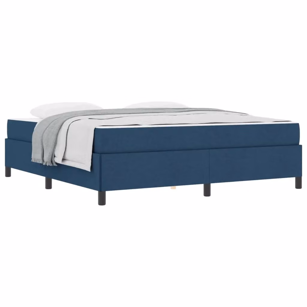 Letto a molle moderno vidaXL in tessuto blu L: 180 cm, P: 200 cm – 2