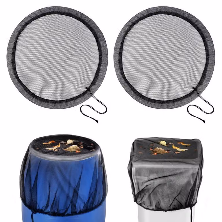 Copertura regolabile per bidoni della spazzatura, 95 cm. Set di 2 reti di copertura