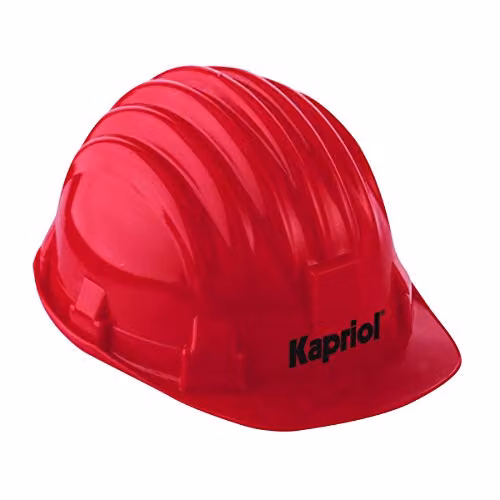 Casco con Visiera Rosso