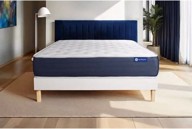 Kit rete e materasso Actilatex sleep 120x210cm - Spessore : 22cm - Lattice e memory foam - Bilanciato -