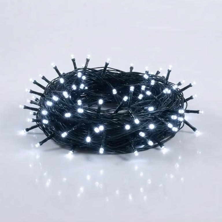 3.12 Catena luminosa natalizia con 80 LED - (bianco) freddo
