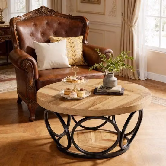 Cassettiere in legno - Ronde - Due livelli - Miele