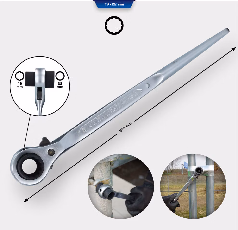 BRILLIANT TOOLS Chiave per ponteggi 19 x 22 mm - BT016001