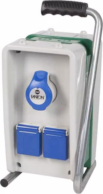 Quadro elettrico di distribuzione Fanton Eolo con 2 prese Schuko e 2 prese 200-250 V, protezione IP44, colore bianco, L: 15,6 cm