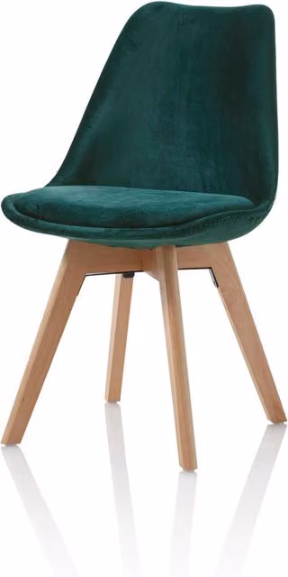Set 4 Sedie LAYLA verde smeraldo