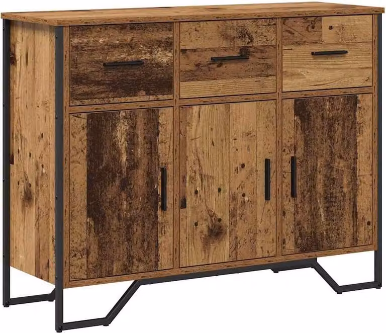 Credenza con cassetto Legno vecchio 97 x 32,5 x 74,5 cm