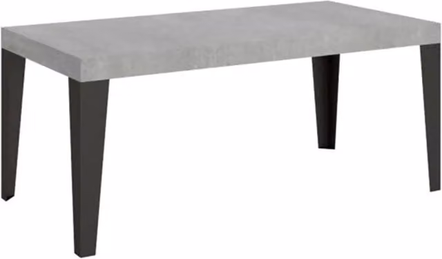 Tavolo allungabile Itamoby Flame Premium colore cemento con gambe antracite L: 180-440 cm, P: 90 cm