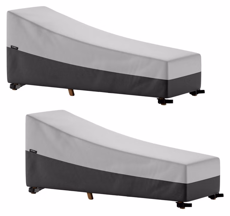 Set di 2 coperture per sdraio da giardino, dimensioni 215 x 82 x 82 cm, realizzate in materiale resistente, impermeabile e traspirante, modello 420D