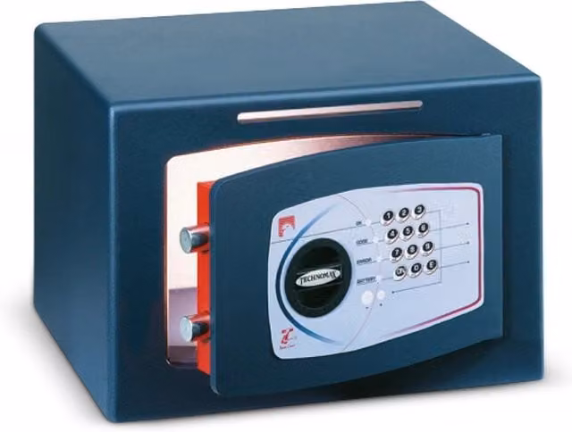 Cassaforte a Mobile Digitale Antirapina Technomax Serie Gold con Chiavi di Emergenza L 28 cm x P 35 cm x H 40 cm