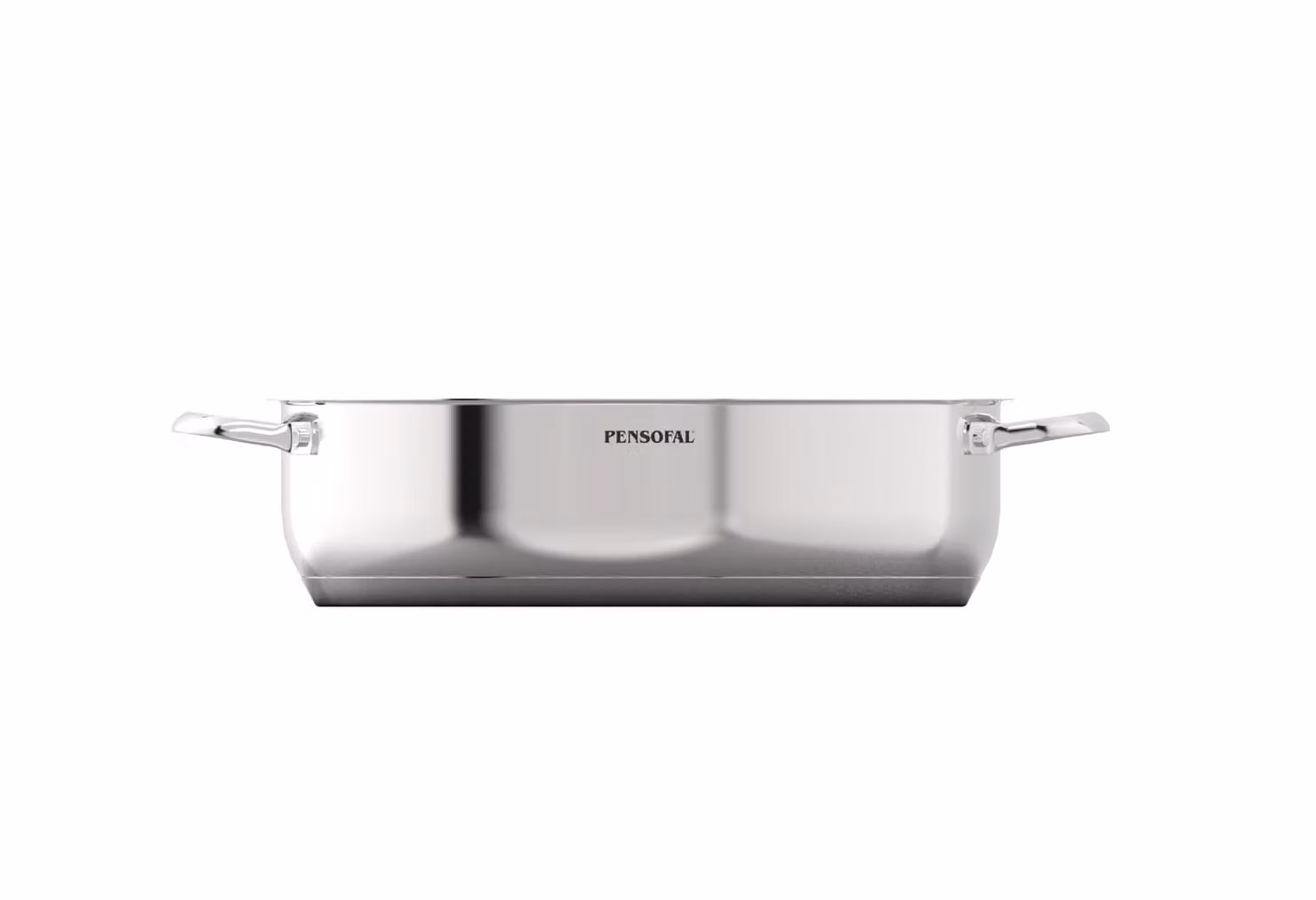 Tegame jumbo in Acciaio inox antiaderente PFAS Free per induzione, con due maniglie, linea New Era, diam. 32 cm