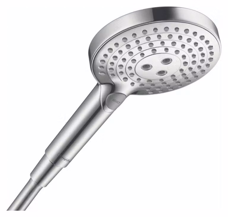 Doccia a mano Raindance, finitura Chrom, 1,8 litri/minuto, 3 getti, tecnologia PowderRain