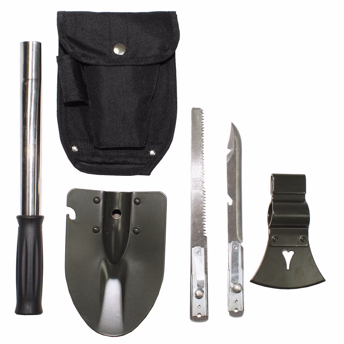 Set da campeggio universale con custodia, 6 pezzi