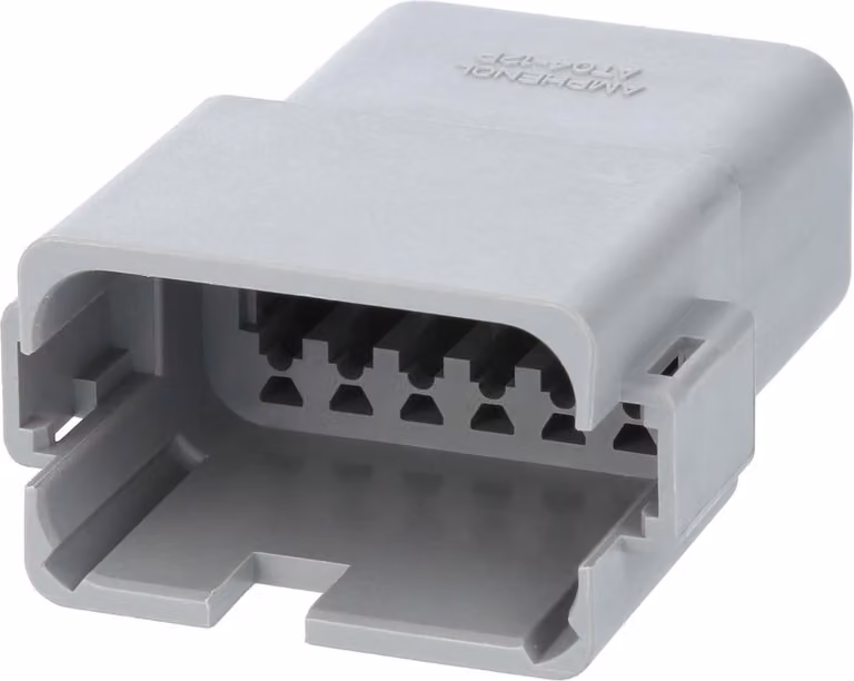 Amphenol AS-12SM 103 Connettore per cavo serie AT Pin, codifica A, 12 poli, connessione a crimpare Diametro isolamento 2,24 mm -