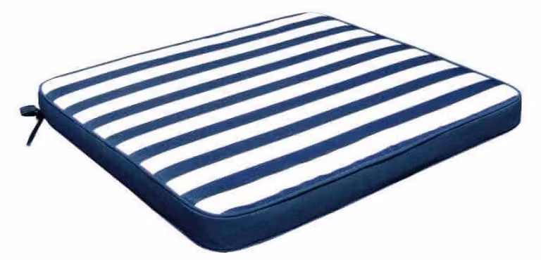 Cuscino Real Seduta 39x39x4 cm in Poliestere Blu