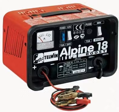 Caricabatteria Telwin Boost Volt 12 a 24 Ah Rosso