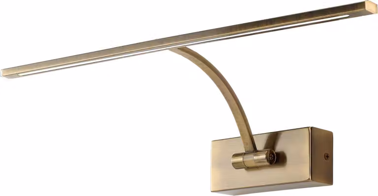 Applique LED "DALI" per quadri 8W 455mm 2700K luce calda angolo regolabile superficie bronzo invecchiato