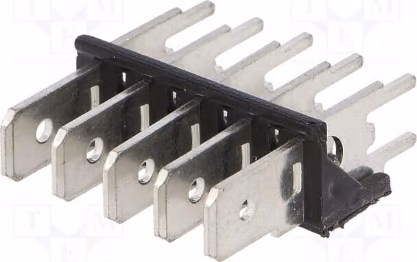 1 morsetto: barra di connessione da 0,8 mm per montaggio a foro passante (THT), in ottone, placcato in stagno, modello 7815 - con connessioni a saldare
