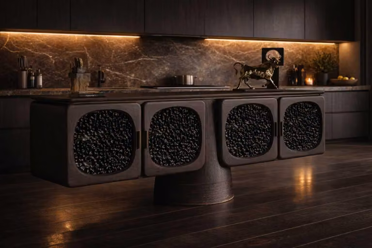 Elegante credenza marrone - Esclusiva credenza da salotto