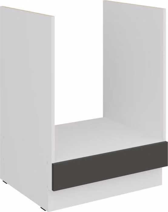 Mobiletto per stufa LUNARA - larghezza 60 cm, grafite / bianco