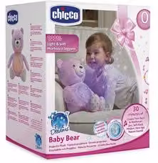 Peluche Chicco Baby Bear Rosa, Altezza: 36,5 cm