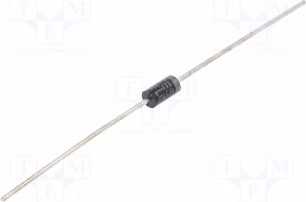 1 x Diodo: raddrizzatore, 1A, Ufmax: 1,5V, montaggio su circuito stampato (THT), Ifsm: 35A, 1kV, 70ns, NTE575, universale