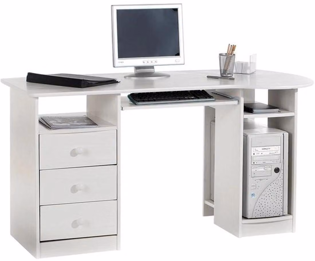 Azomor Questa spaziosa scrivania per computer offre uno spazio di lavoro ideale sia a casa che