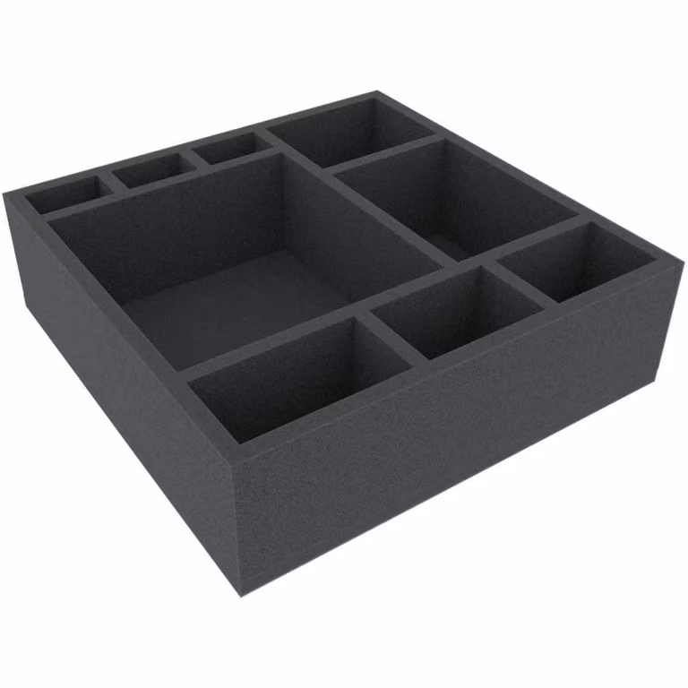AFDA085BO 285 mm x 285 mm x 85 mm - Inserto in schiuma per giochi da tavolo