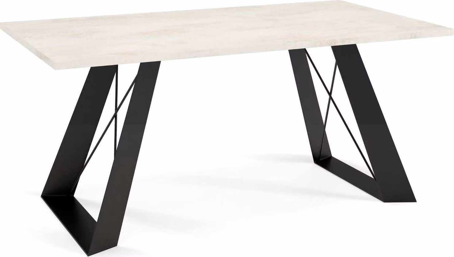 FURNLUX Tavolino Satis Bianco 60cm / Colore principale: Bianco / Dimensioni: 60 x 50 x 120 cm